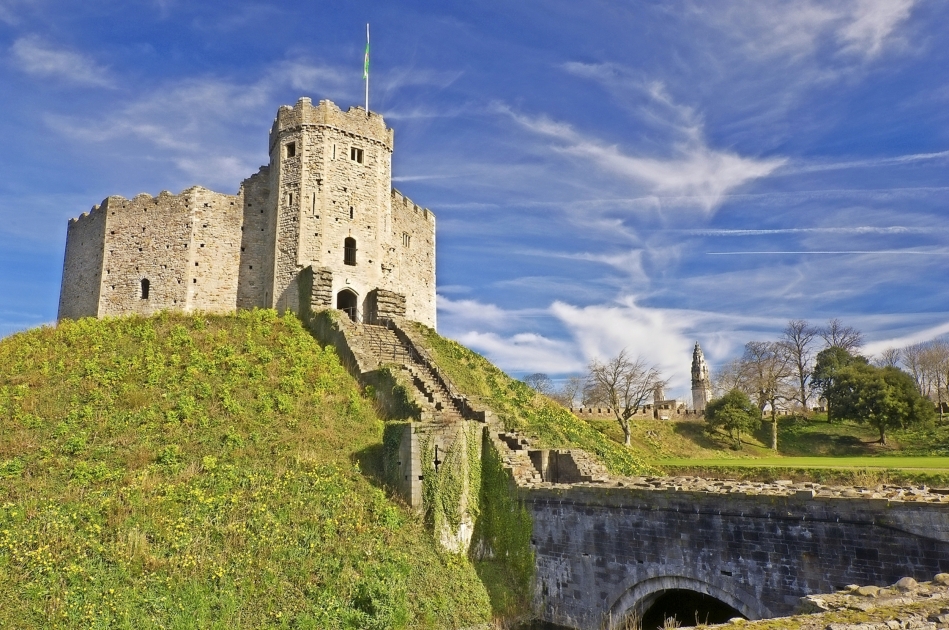 Cardiff Castle ein Denkmal der Geschichte von Wales